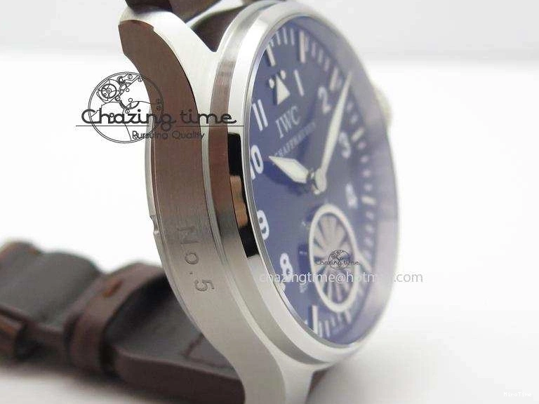 MIROTIME 0811 Reliable Big Pilot “Markus Buhler” IW5003 Turbine V6F Best Edition Blue Dial On Leather Strap A 7324